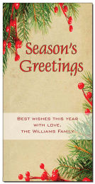 Christmas Season's Greetings Holiday Mistletoe Cards 4